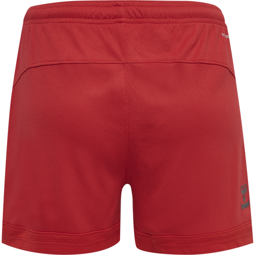 hmlLEAD WOMENS POLY SHORTS, TRUE RED, packshot