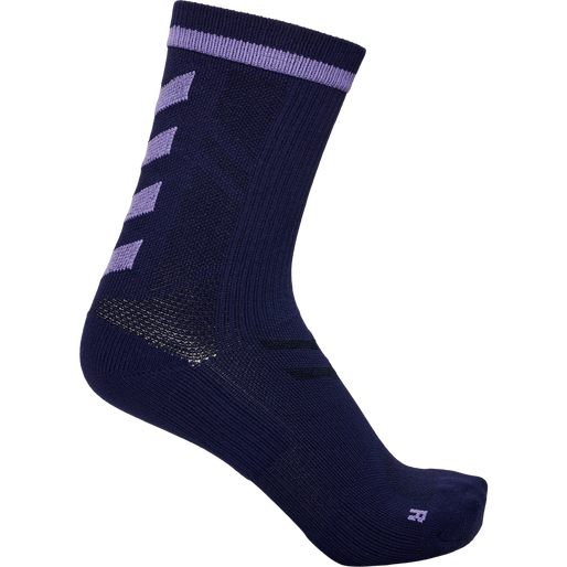 ELITE INDOOR SOCK LOW PA, MARINE/PAISLEY PURPLE, packshot