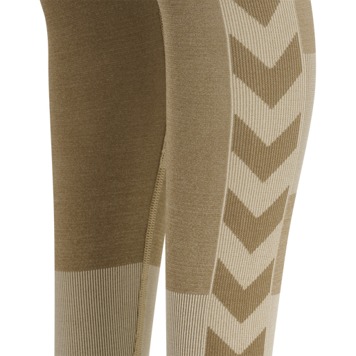 hmlSPIN SEAMLESS TIGHTS, SIMPLY TAUPE, packshot