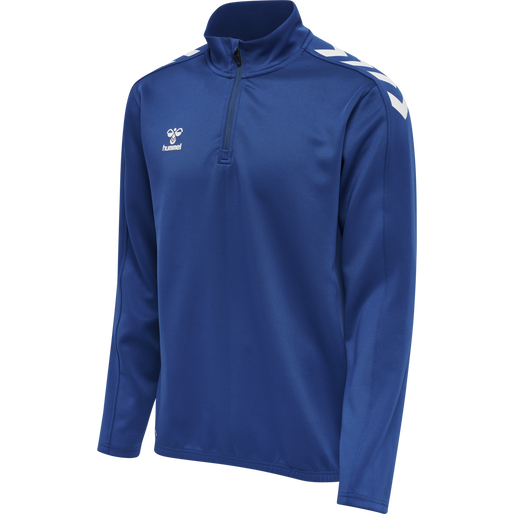 hmlCORE XK HALF ZIP POLY SWEAT, TRUE BLUE, packshot