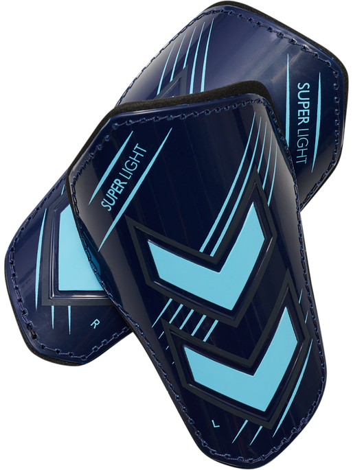 hmlSHIN GUARDS SUPER LIGHT, MARINE/BLUE FISH hmlSHIN GUARDS SUPER LIGHT, MARINE/BLUE FISH, packshot