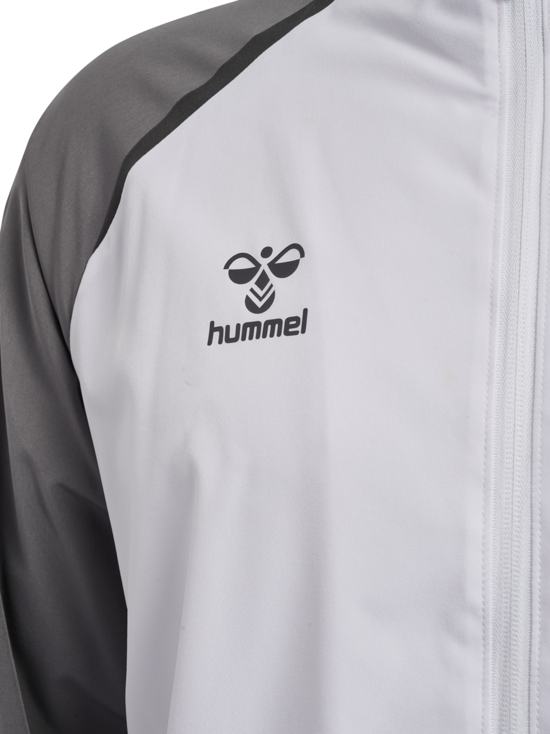 hmlLEAD 2.0 WOVEN JACKET, WHITE/STEEL GRAY, packshot