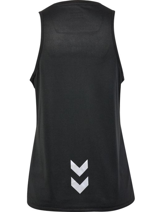 hmlRUN SINGLET S/L WOMAN, BLACK, packshot