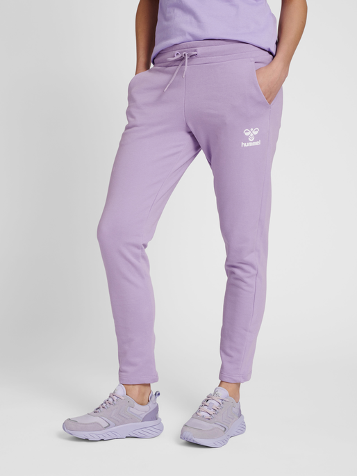 hmlNONI 2.0 TAPERED PANTS, HEIRLOOM LILAC, model