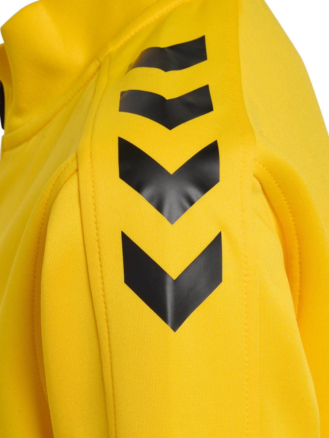 hmlCORE XK POLY ZIP SWEAT KIDS, SPORTS YELLOW, packshot