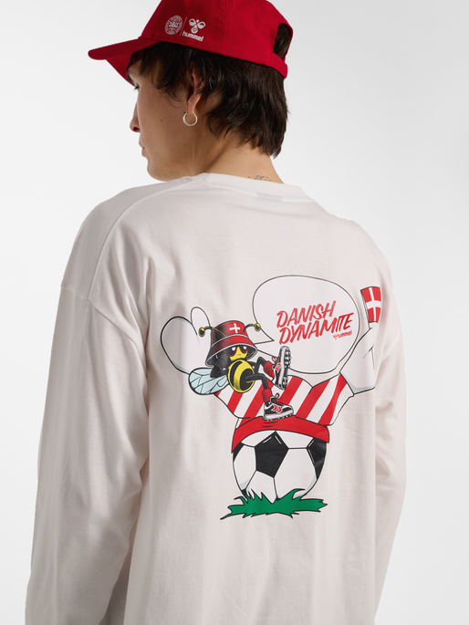 DBU 26 FAN LOOSE DYNAMITE TEE LS, WHITE, model