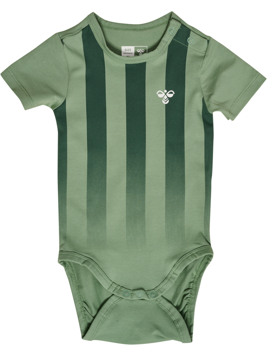 hmlSTRIPED BODY S/S, HEDGE GREEN, packshot
