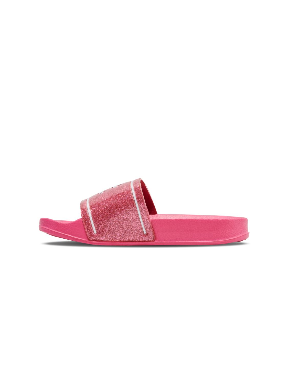 POOL SLIDE GLITTER JR, RASPBERRY, packshot