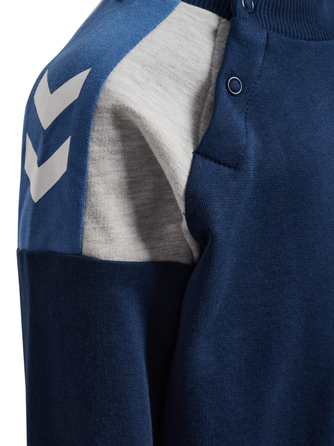 hmlMINI REG BLOCK SWEATSHIRT, DRESS BLUES, packshot