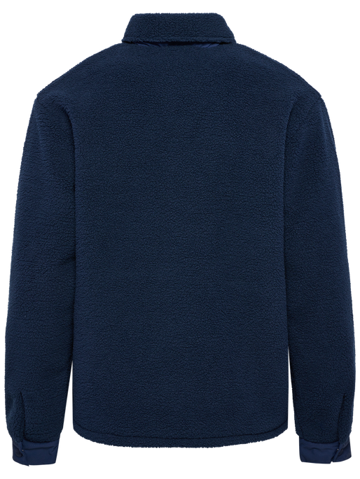 hmlFLEECE OVERSHIRT SPORTSWEAR, DRESS BLUES, packshot