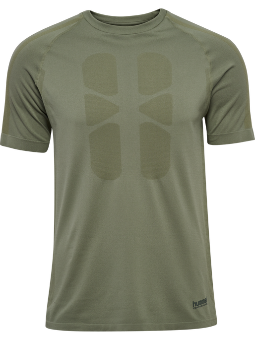 hmlHIIT SEAMLESS T-SHIRT S/S, DEEP LICHEN GREEN hmlHIIT SEAMLESS T-SHIRT S/S, DEEP LICHEN GREEN, packshot