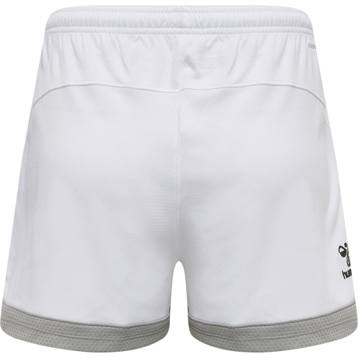 hmlLEAD WOMENS POLY SHORTS, WHITE hmlLEAD WOMENS POLY SHORTS, WHITE, packshot