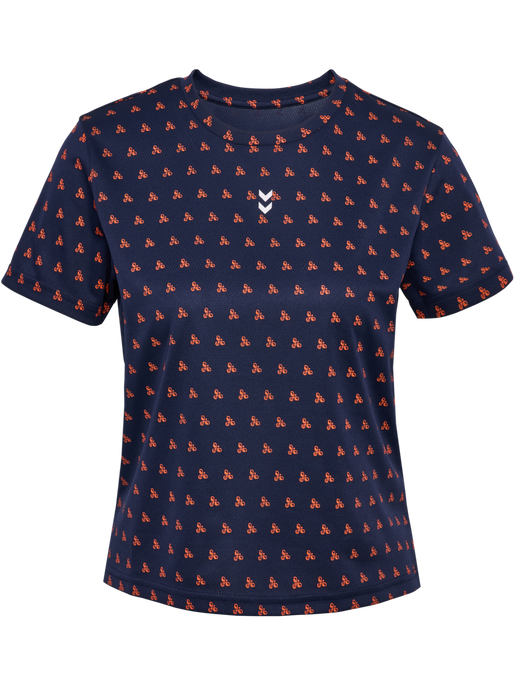 hmlFAST WORKOUT W T-SHIRT S/S, DRESS BLUES, packshot