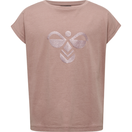 hmlDIEZ T-SHIRT S/S, WOODROSE, packshot
