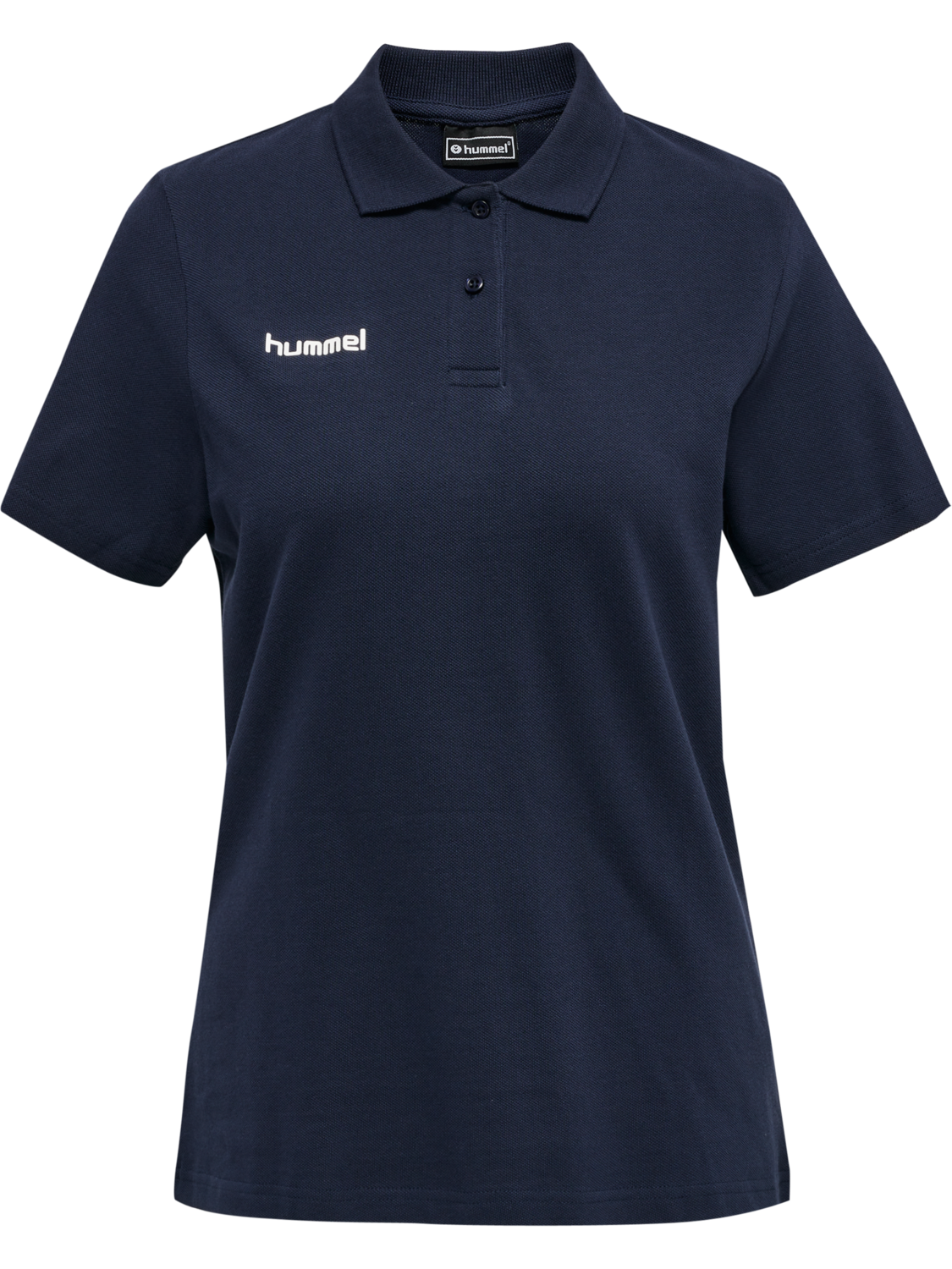 HUMMEL GO COTTON POLO WOMAN, MARINE, packshot