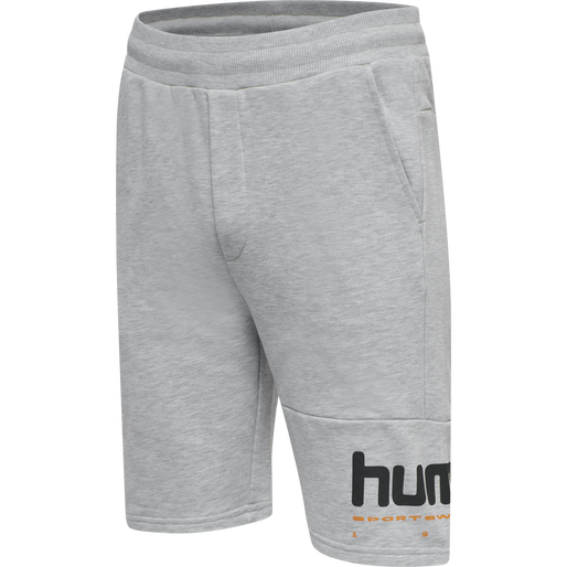 hmlLGC MANFRED SHORTS, LIGHT GREY MELANGE, packshot