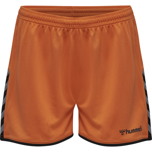 hmlAUTHENTIC POLY SHORTS WOMAN, TANGERINE, packshot