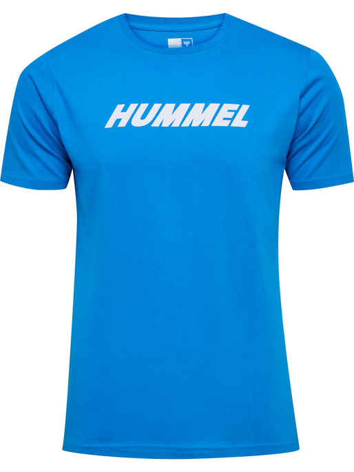 hmlELEMENTAL LOGO COTTON TEE, INDIGO BUNTING, packshot