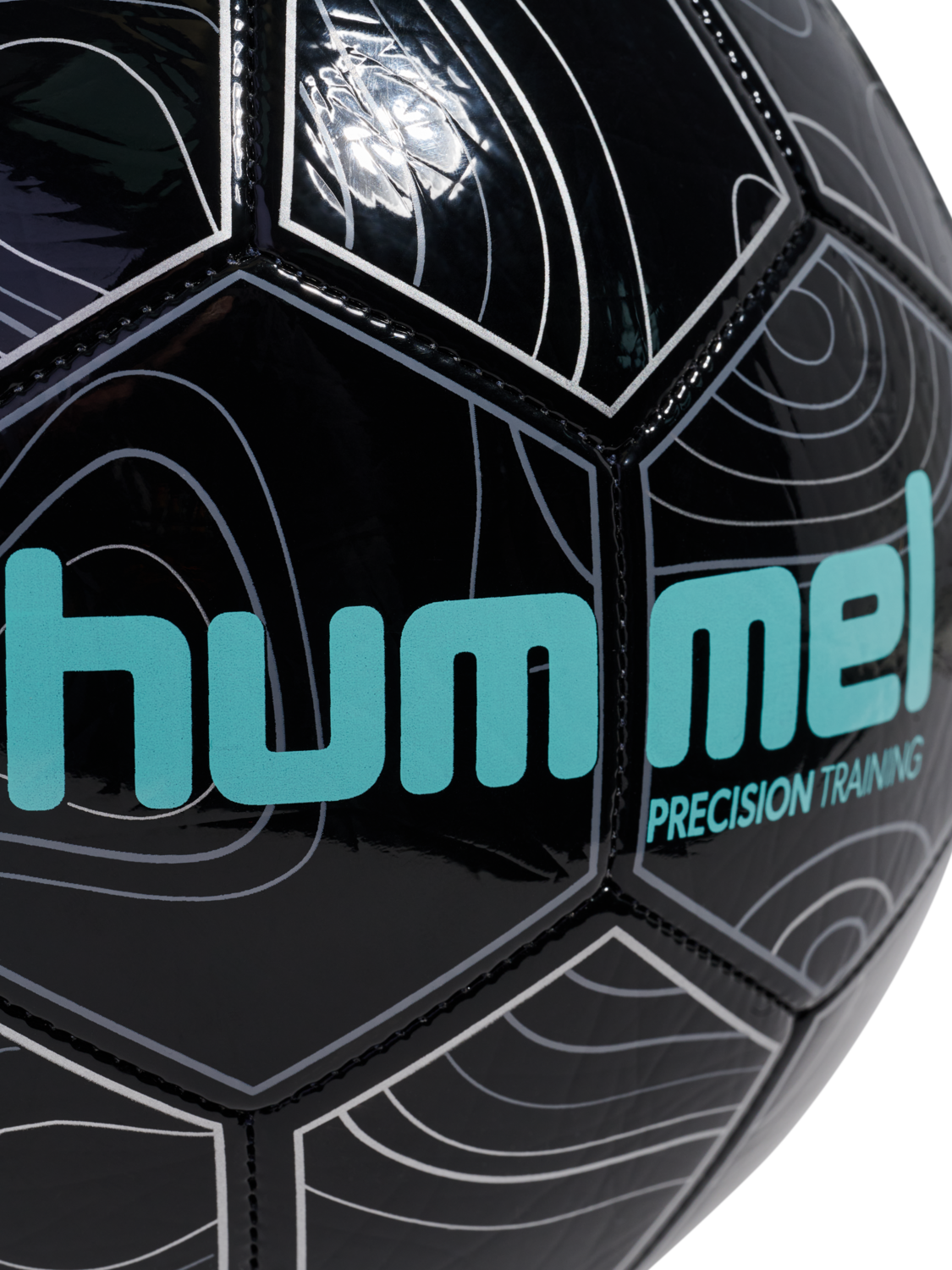hmlBLAZE 2.0 TRAINING FOOTBALL, BLACK/POOL BLUE, packshot