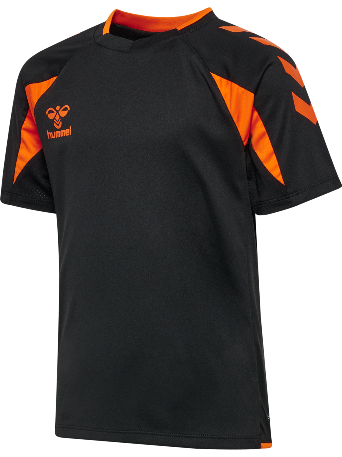 hmlCORE 2.0 JERSEY S/S KIDS, BLACK/ORANGE TIGER, packshot