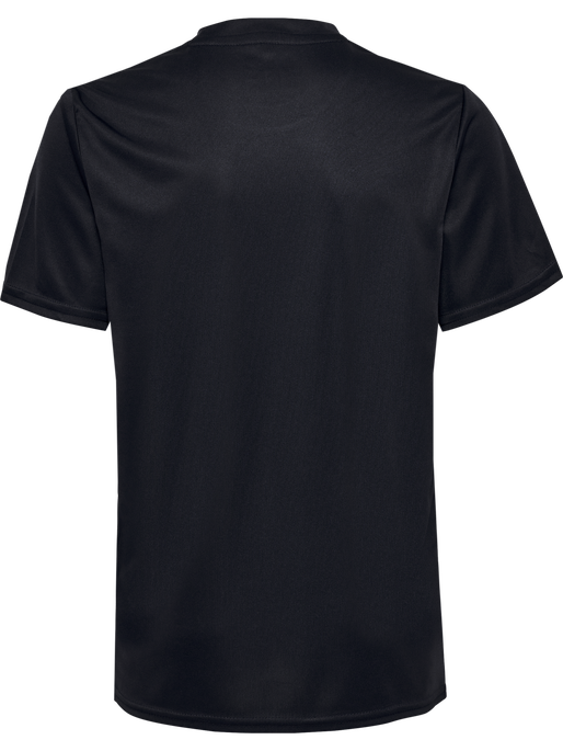 hmlESSENTIAL JERSEY S/S KIDS, BLACK hmlESSENTIAL JERSEY S/S KIDS, BLACK, packshot