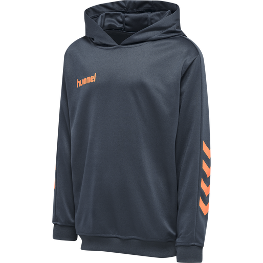 hmlPROMO KIDS POLY HOODIE, OMBRE BLUE/NASTURIUM, packshot