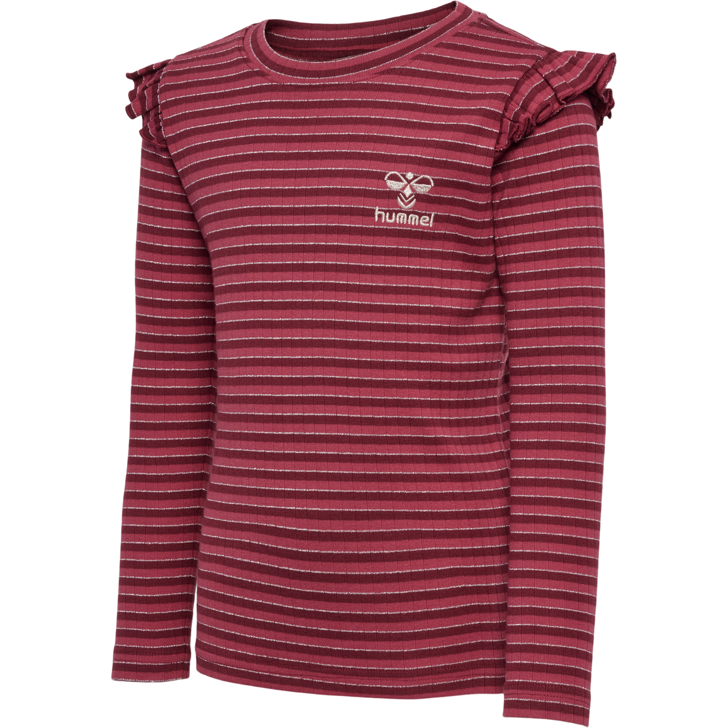 hmlMERLE T-SHIRT L/S, CORDOVAN, packshot