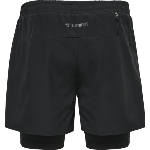 hmlMT FORCE 2 IN 1 SHORTS, BLACK, packshot