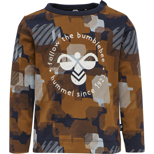 hmlBUDDY T-SHIRT L/S, BLACK IRIS, packshot