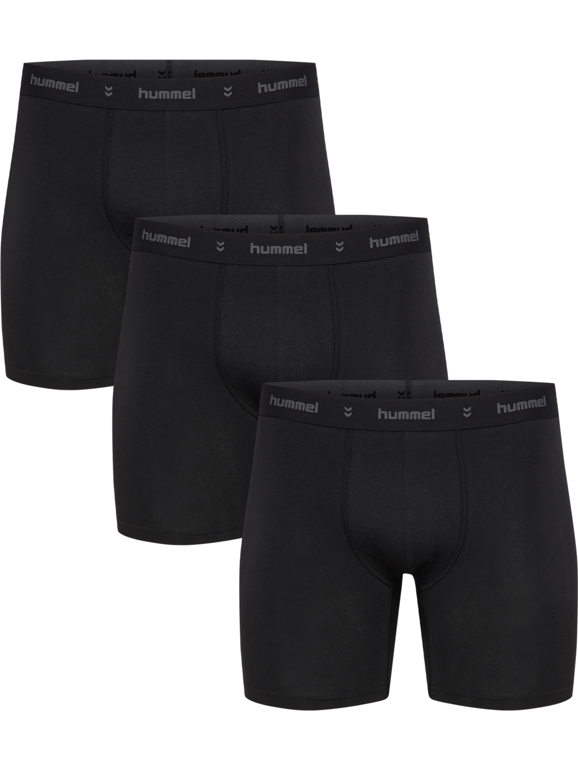 hmlCOMFORT BOXERS 3-PACK, BLACK, packshot