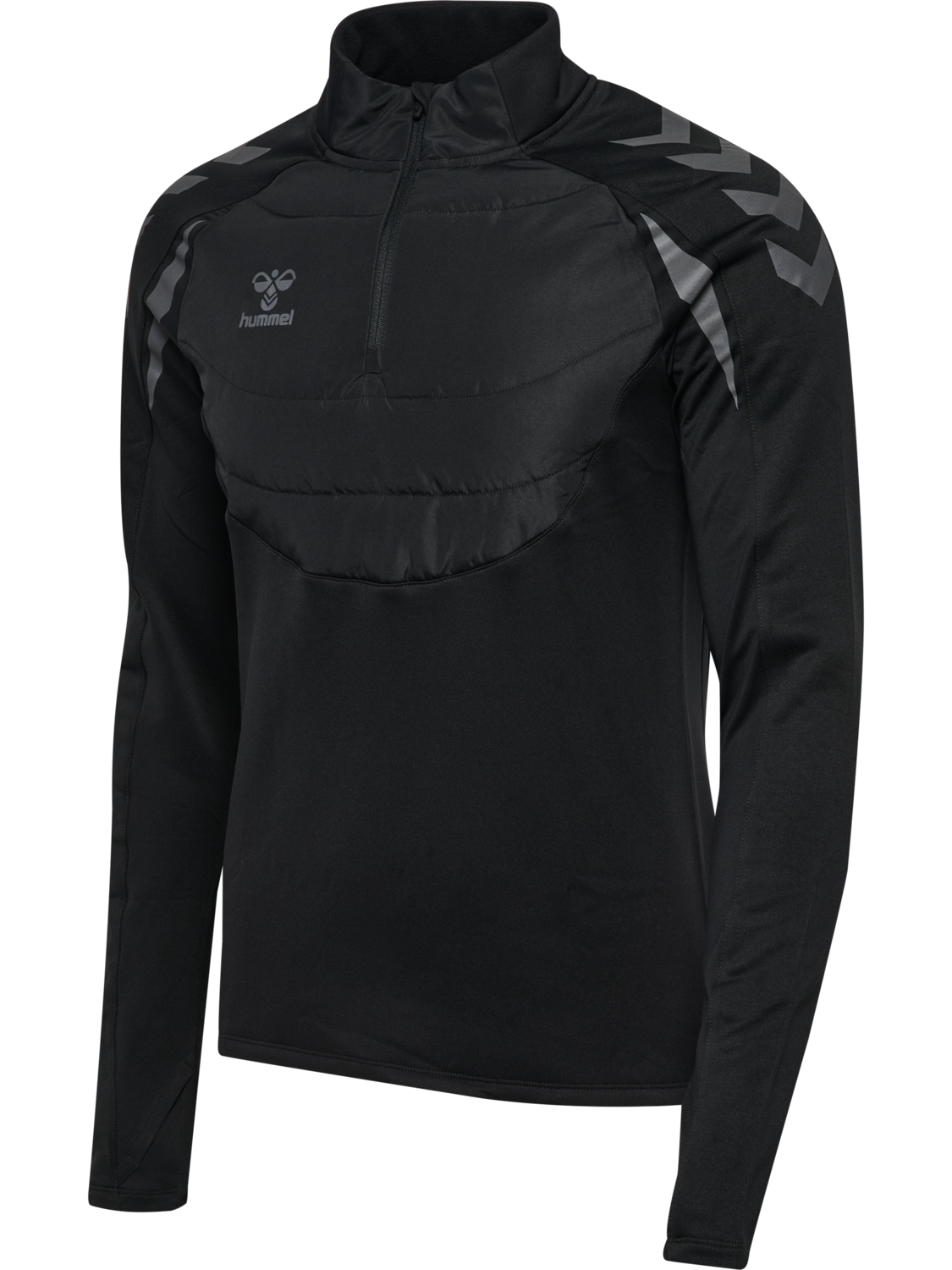 hmlBTC WINTER TRAINING HALF ZIP, BLACK, packshot