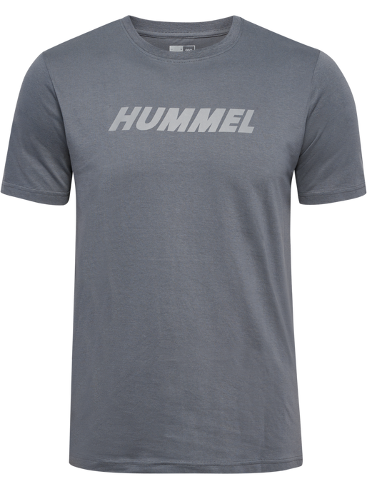 hmlELEMENTAL LOGO COTTON TEE, QUIET SHADE, packshot