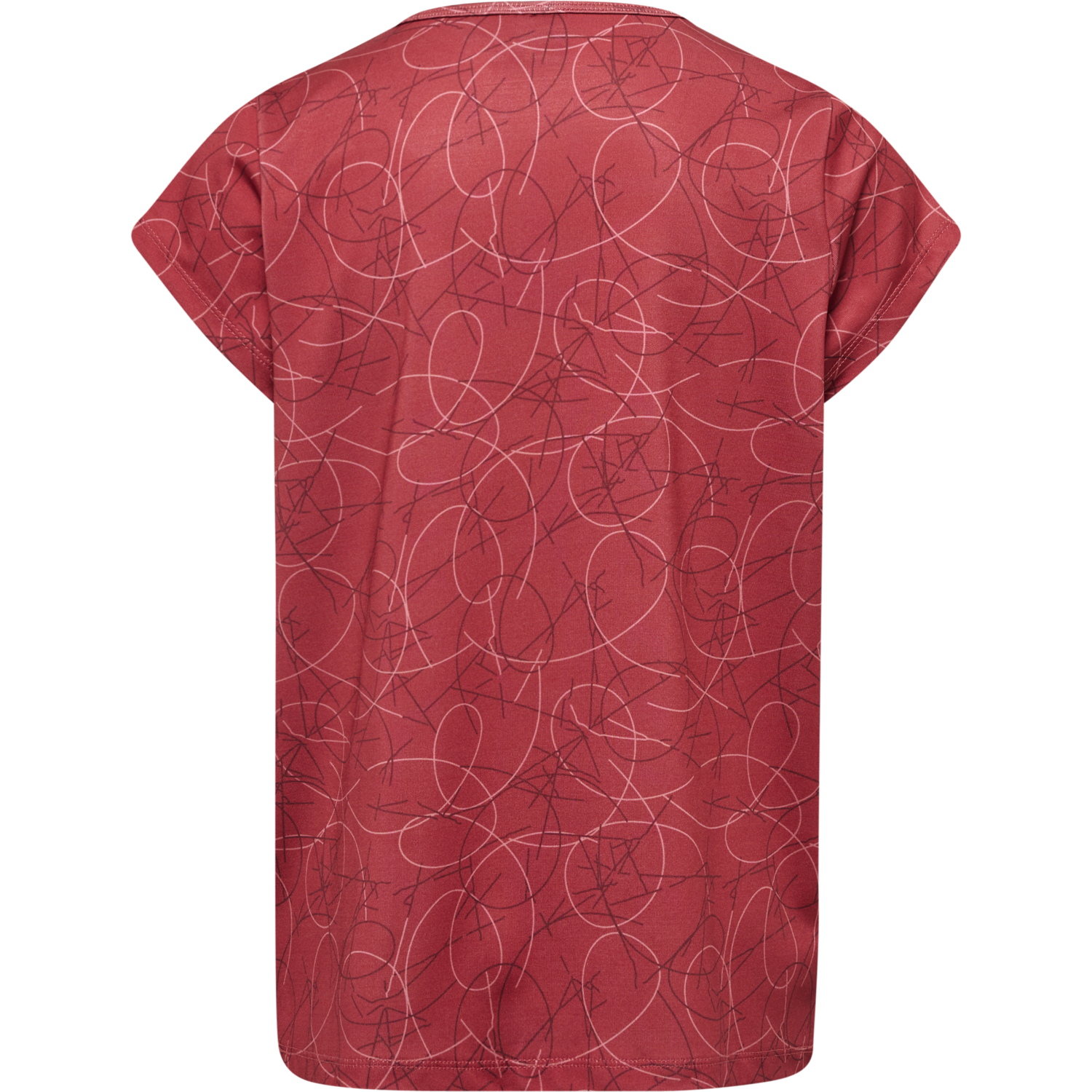 hmlNANNA T-SHIRT S/S, EARTH RED, packshot