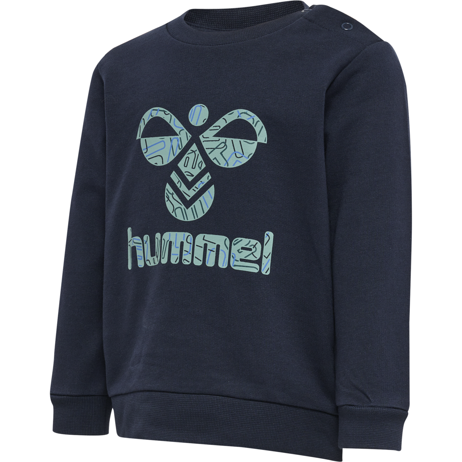 hmlLIME SWEATSHIRT, BLACK IRIS, packshot