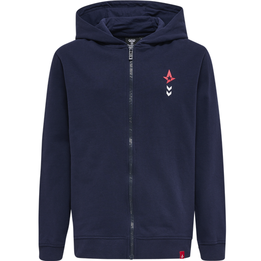 ASTRALIS 21/22 ZIP HOODIE KIDS, MARINE ASTRALIS 21/22 ZIP HOODIE KIDS, MARINE, packshot