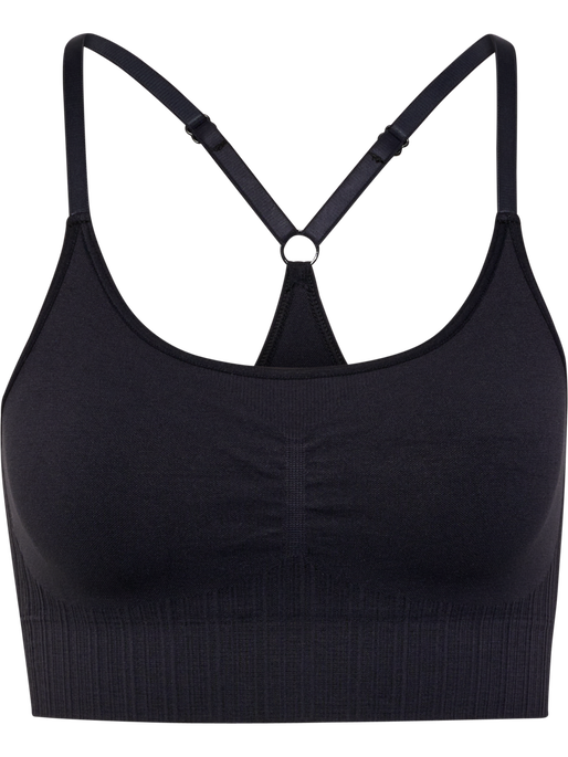 hmlMT DEFINE SEAMLESS PADDED BRA, BLACK, packshot