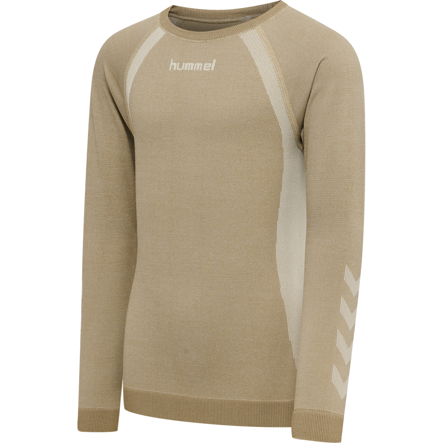 hmlSPIN SEAMLESS T-SHIRT L/S, SIMPLY TAUPE, packshot