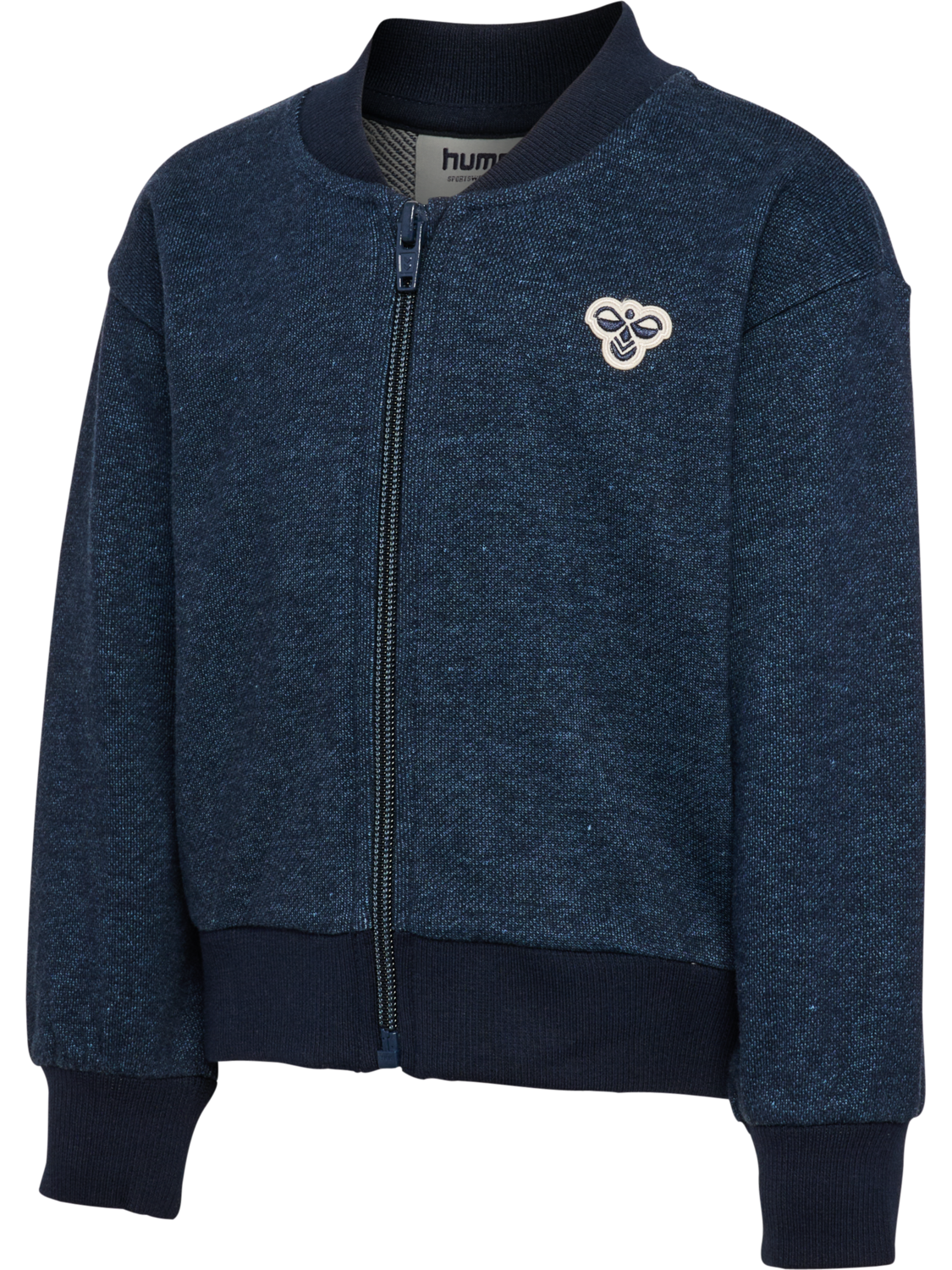 hmlMINI LOOSE DNM ZIP JACKET BEE, DRESS BLUES, packshot