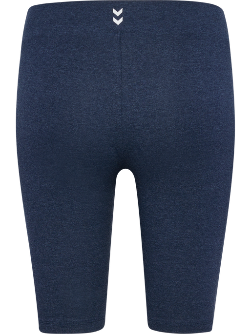 hmlPULSE LOGO MW SHORT TIGHTS, DRESS BLUE MELANGE hmlPULSE LOGO MW SHORT TIGHTS, DRESS BLUE MELANGE, packshot