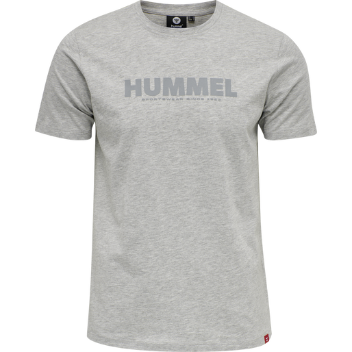hmlLEGACY T-SHIRT, GREY MELANGE, packshot