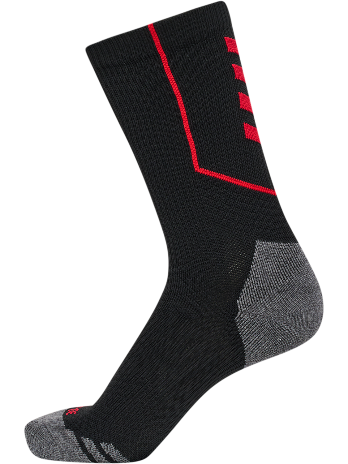 hmlPRO TRAINING SOCKS LOW, BLACK/TRUE RED, packshot