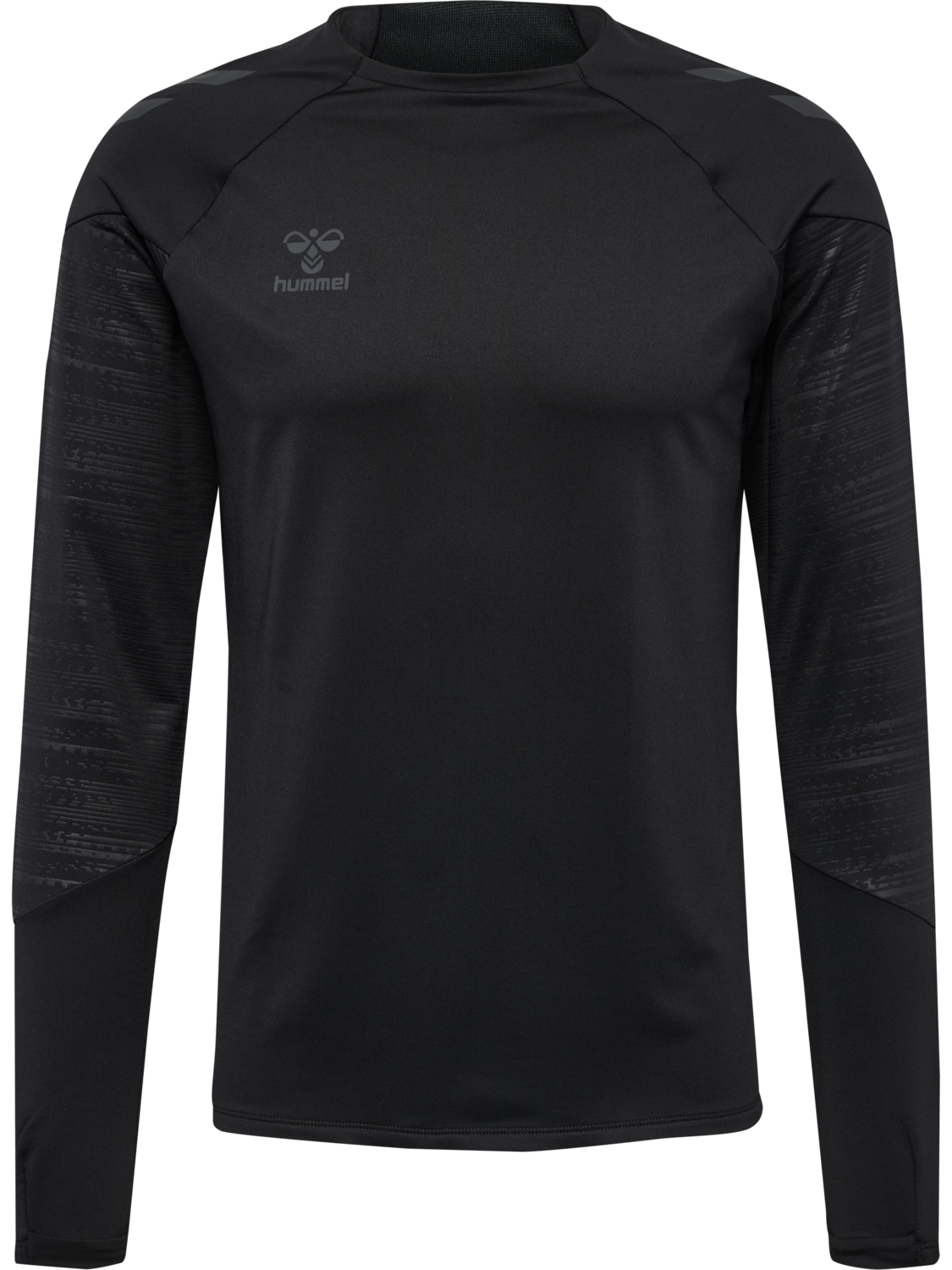 hmlPRO TRAINING CREW SWEAT, BLACK, packshot