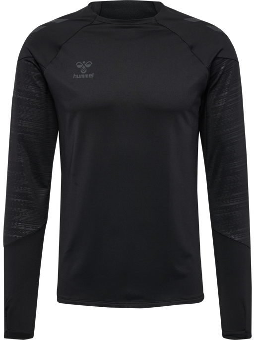hmlPRO TRAINING CREW SWEAT, BLACK hmlPRO TRAINING CREW SWEAT, BLACK, packshot