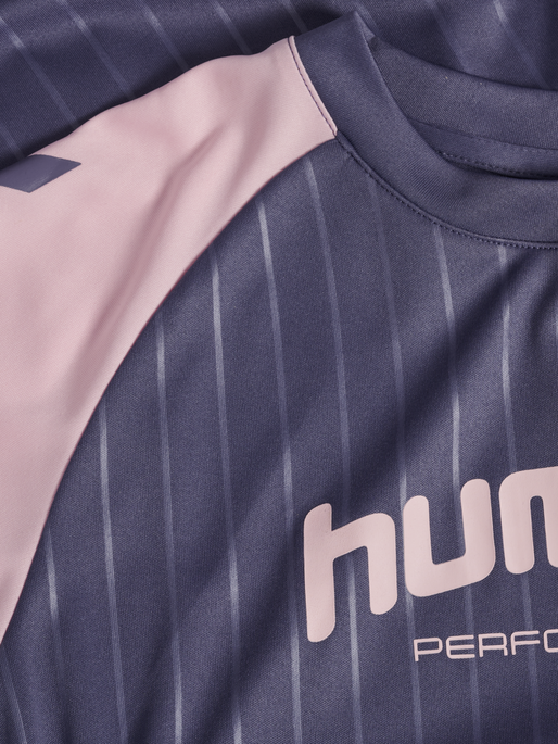 hmlJR GOAL STRIPE SET, HERON hmlJR GOAL STRIPE SET, HERON, packshot