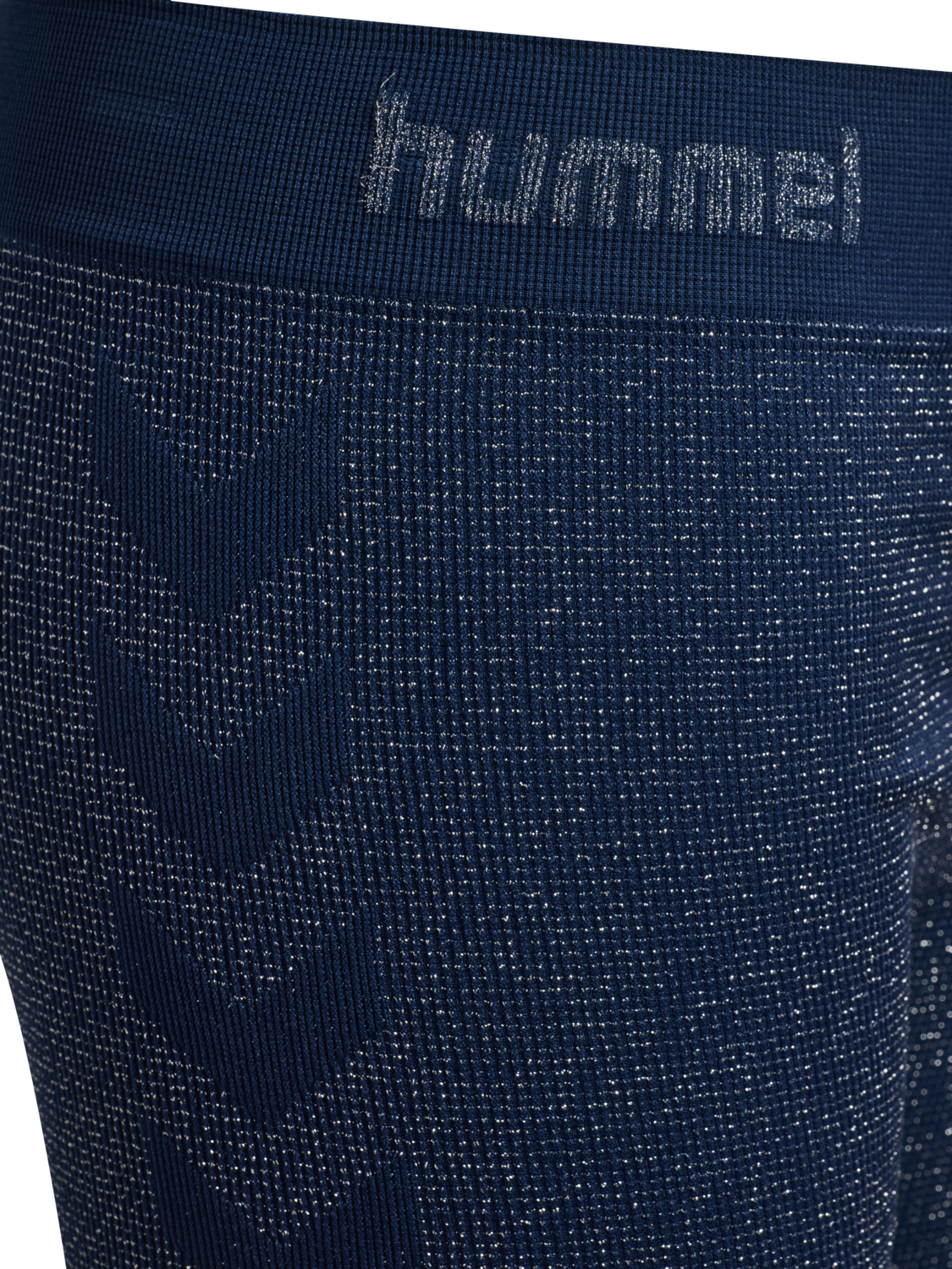 hmlJR SEAMLESS GLITTER SHORT TIGHTS, DRESS BLUES, packshot