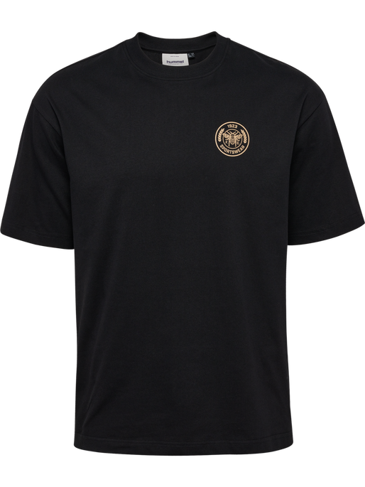 hmlSWARM LOOSE T-SHIRT, BLACK, packshot