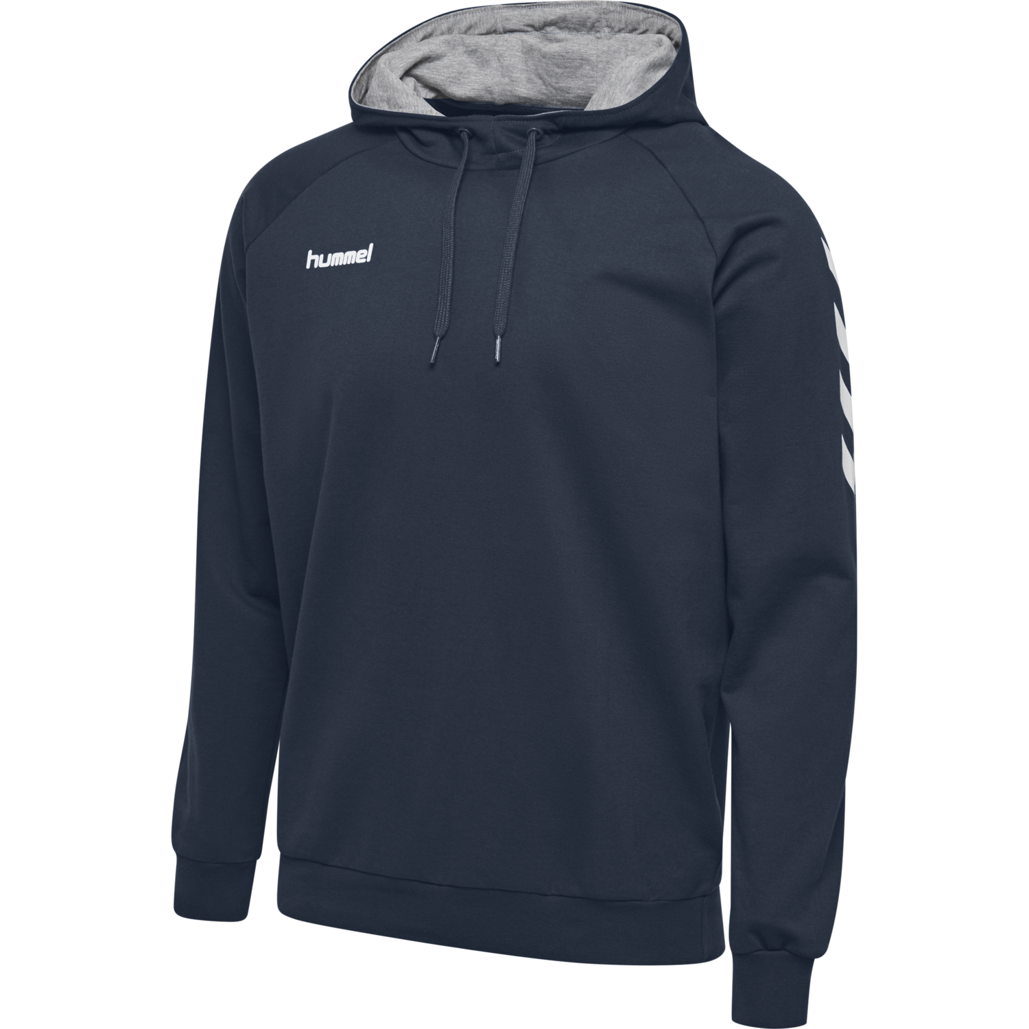 HUMMEL GO KIDS COTTON HOODIE, INDIA INK, packshot