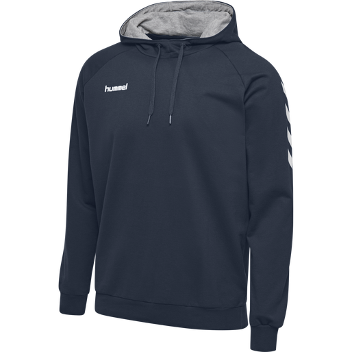 HUMMEL GO KIDS COTTON HOODIE, INDIA INK, packshot