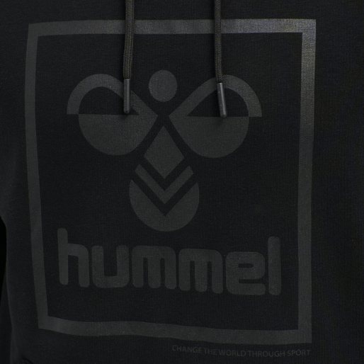 hmlISAM HOODIE, BLACK, packshot