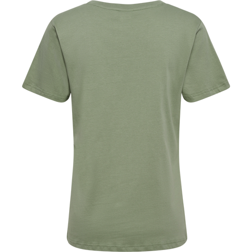 hmlACTIVE CHEVRONS CO TEE S/S WOMAN, SEA SPRAY, packshot